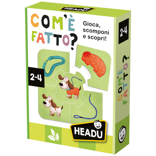 Headu Com'È Fatto Gioca Scomponi E Scopri It54921 Gioco Educativo Per Bambini 2-4 Anni Made In Italy