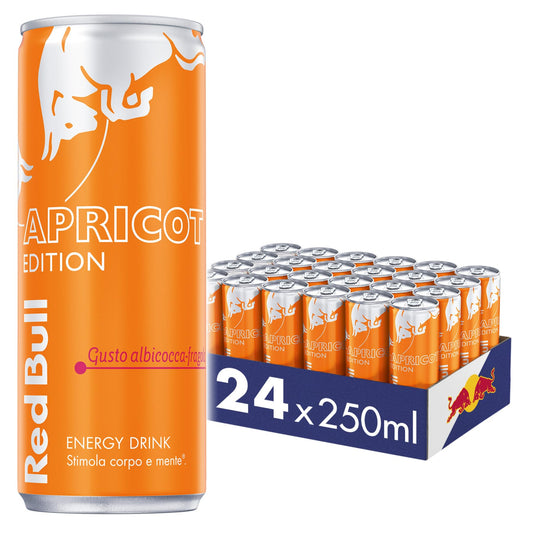 Red Bull Energy Drink, Gusto Albicocca-Fragola, 250 ml (24 Lattine)