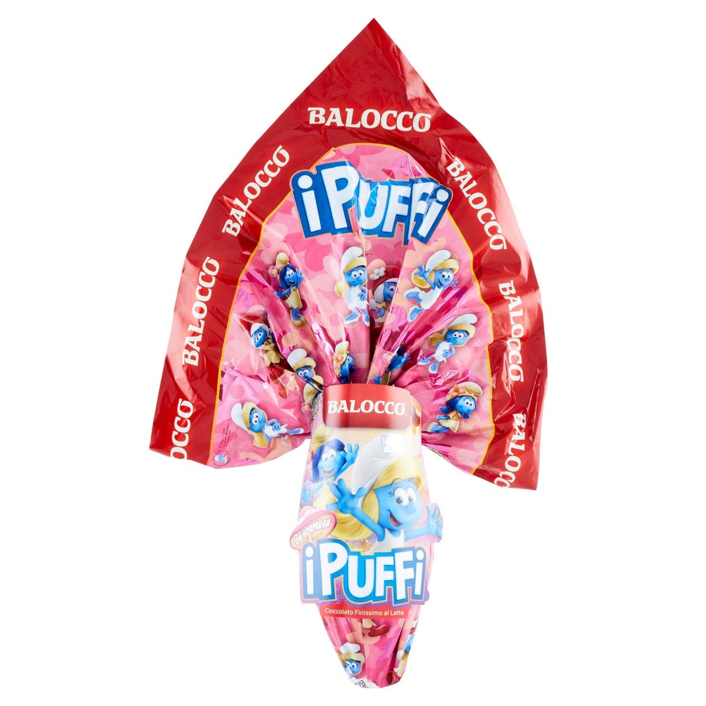Balocco Uovo Latte Puffi Assortito, 150g