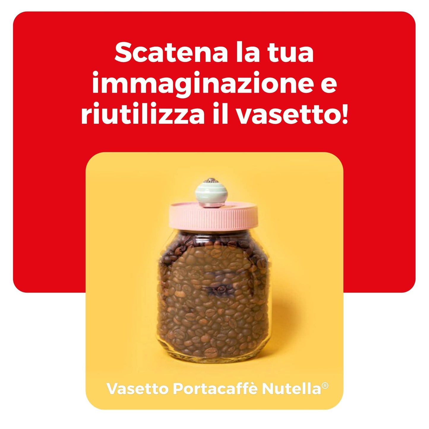 Nutella - Crema Spalmabile alle Nocciole e Cacao, Senza Glutine, Conservanti e Grassi Idrogenati, Ottimale a Colazione, Vasetto da 950 gr