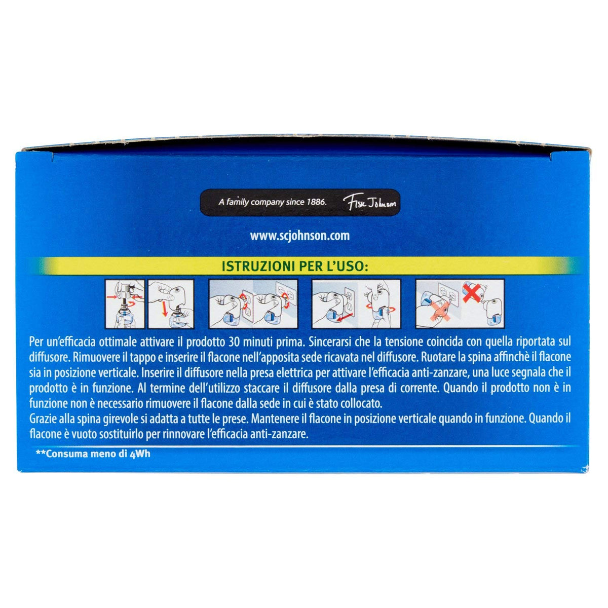 Raid Liquido Elettrico Antizanzare 30 Notti - 1 Diffusore + 1 Ricarica - 21 ml