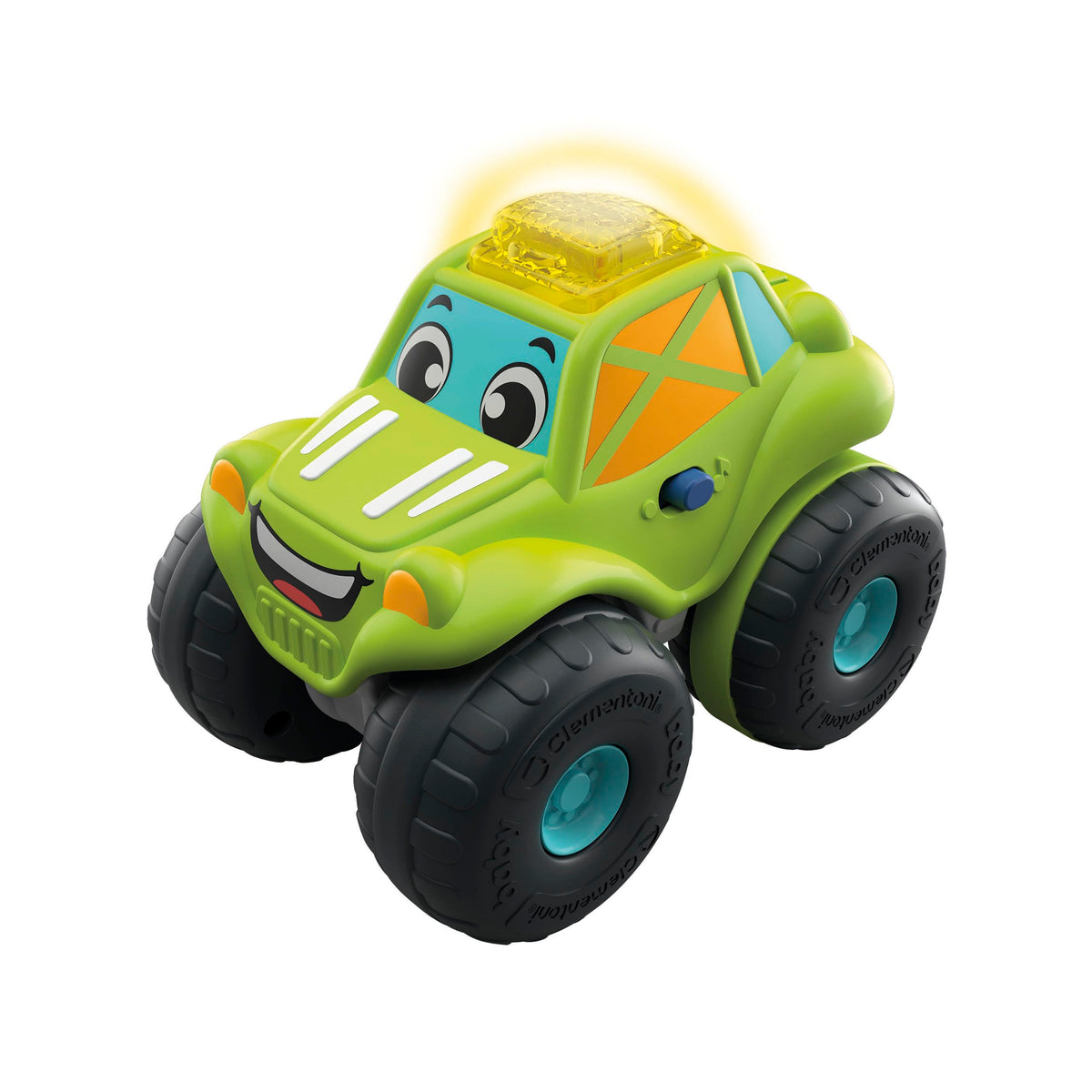 Baby Clementoni - Cosmo Dune Buggy, Macchinina Bambino 1-4 Anni, Gioco Prima Infanzia, Fuoristrada con Suoni e Sirene, Stimola Manualità, Vista e Udito, Made in Italy, Lingua Italiana, 17536