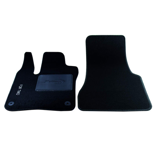 Bottari 39094 Set Tappeti Auto su Misura in Moquette, Nero, 2 Pezzi Set Tappeti Auto su Misura in Moquette per Smart produzione dal 2014 ad oggi , Nero, 4 Pezzi