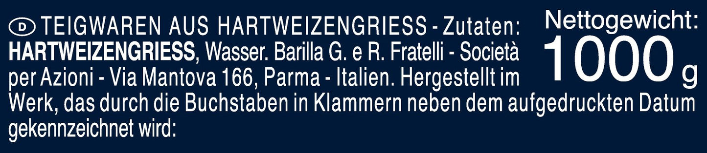 Barilla Selezione Oro Chef Pugliesi, confezione da 9 (9 x 1 kg)