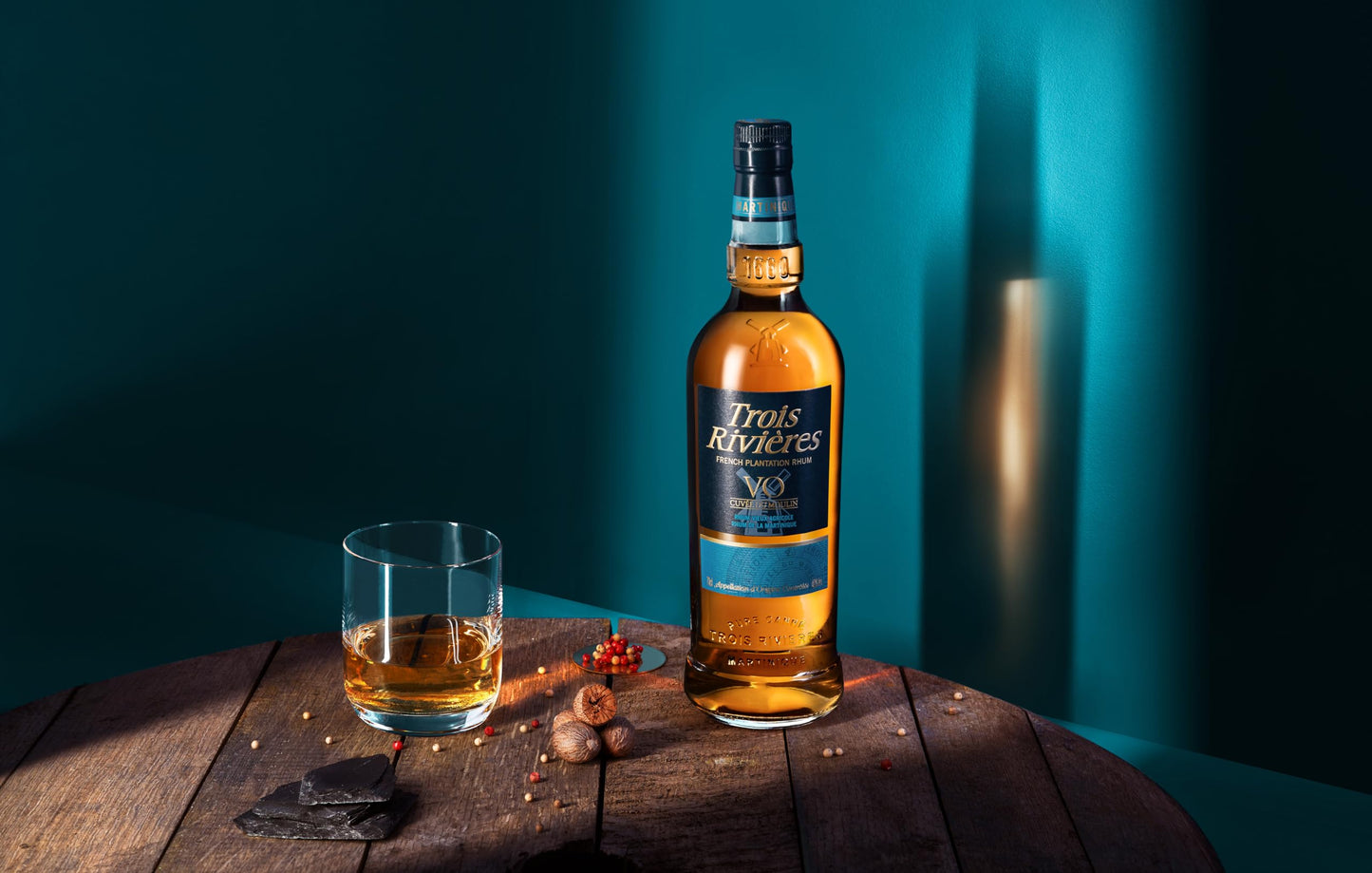 Trois Rivières - V.O. Cuvée du Moulin, 70 cl, Rum Agricolo della Martinica, Invecchiato 3 anni, 40% Vol