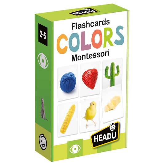 Headu Flashcards Colors Montessori Tutti I Colori Per I Più Piccoli Mu27859 Gioco Educativo Per Bambini 2-5 Anni Made In Italy