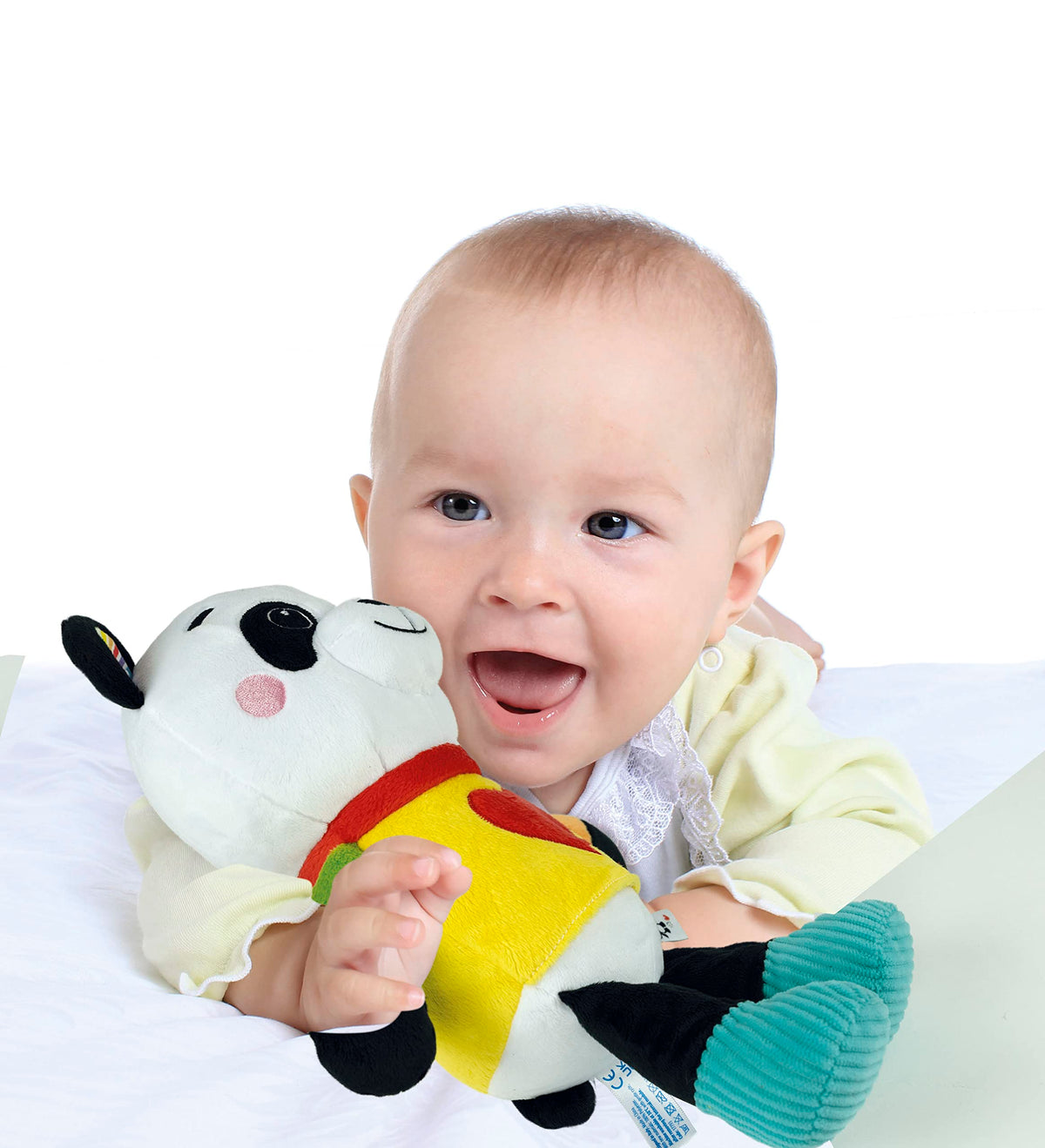 Clementoni - 17793 - Love me Panda - Peluche Neonato Interattivo, Luci E Suoni, Giocattolo Bambini 0-36 Mesi