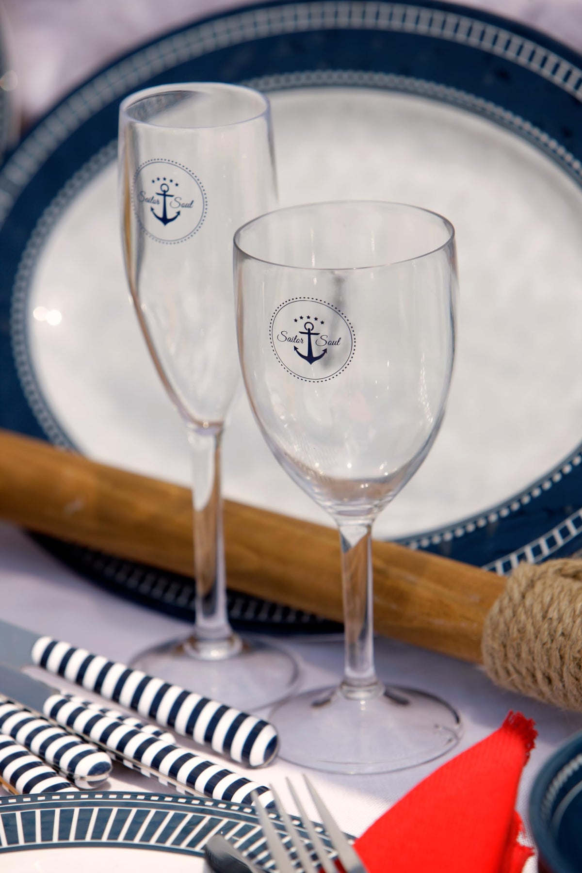 Marine Business -SAILOR - Bicchiere da vino antiscivolo - ECOZEN - Set 6u