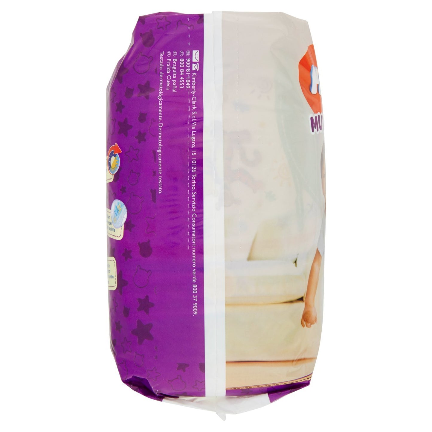 Huggies Pannolini Mutandina, Bambino/Bambina, 15 kg, 25 kg, Multicolore, 1 Pacco com 13 pezzi