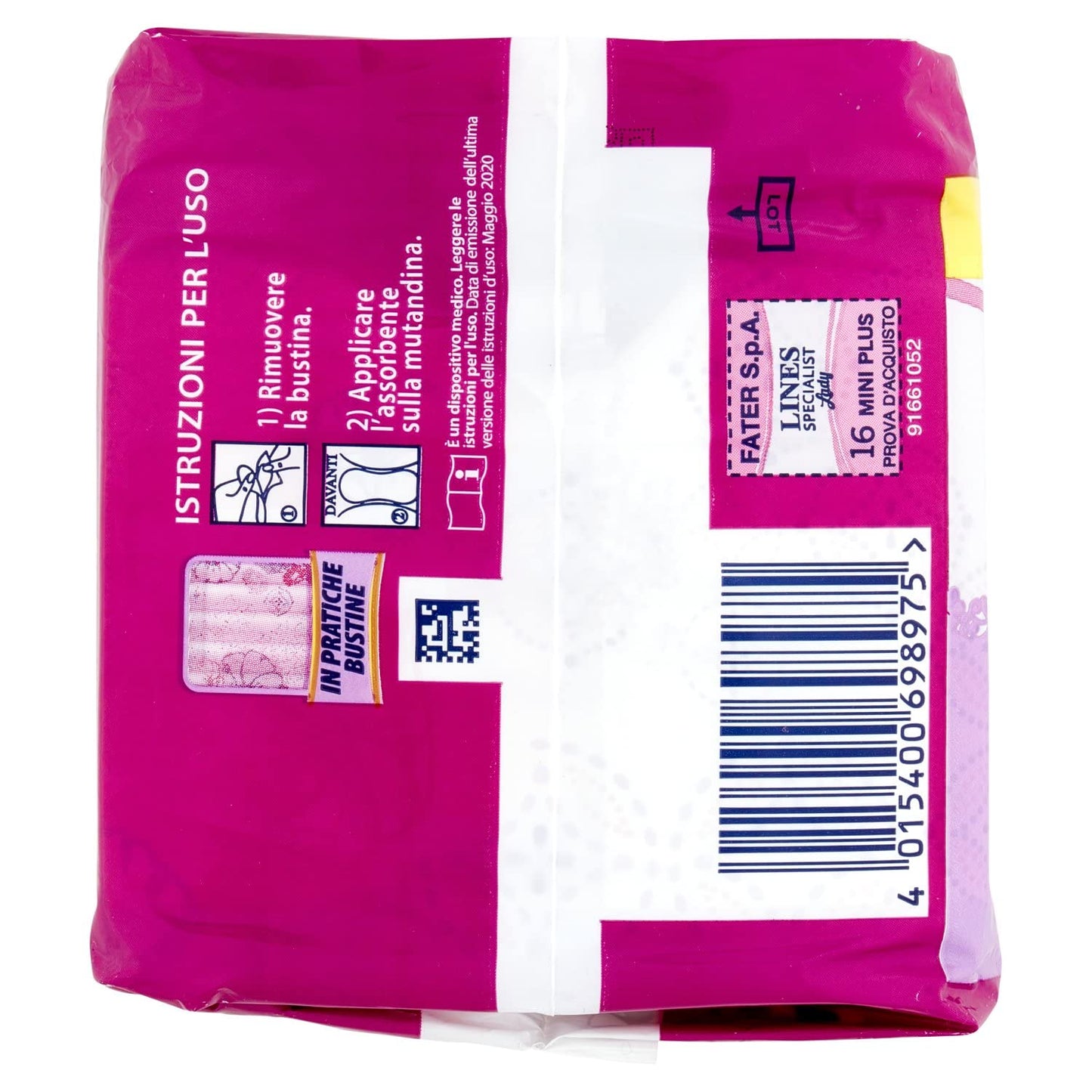 Lines Specialist Assorebenti per Urina Mini Plus, Confezione da 16 Pezzi