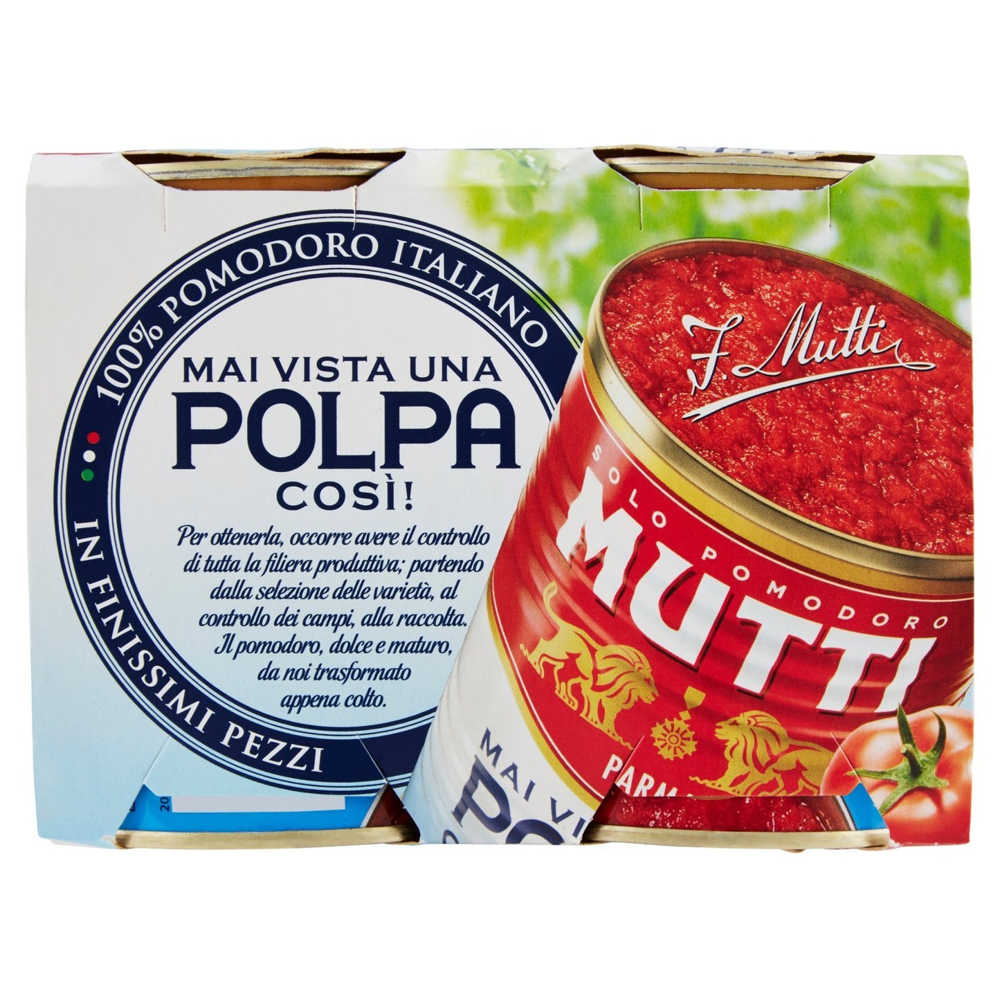 Mutti Polpa di Pomodoro in Finissimi Pezzi - 6 Confezioni da 4x400g