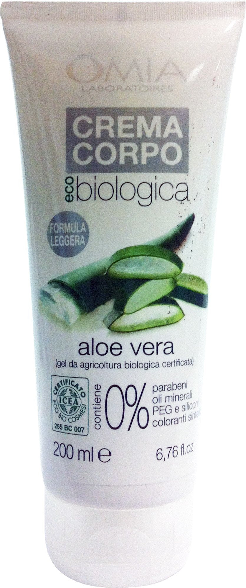 6 x OMIA Crema Corpo Biologica Aloe Vera Ml 200