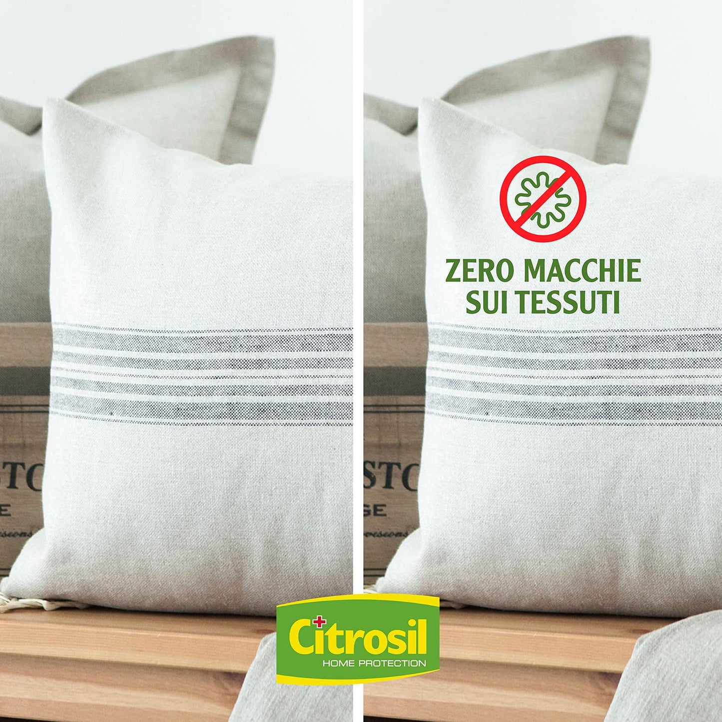 Citrosil Home Protection - Spray Disinfettante Superfici Multiuso, Elimina Fino al 99,9% dei Batteri, con Vere Essenze di Menta, 300 ml x 12 Confezioni