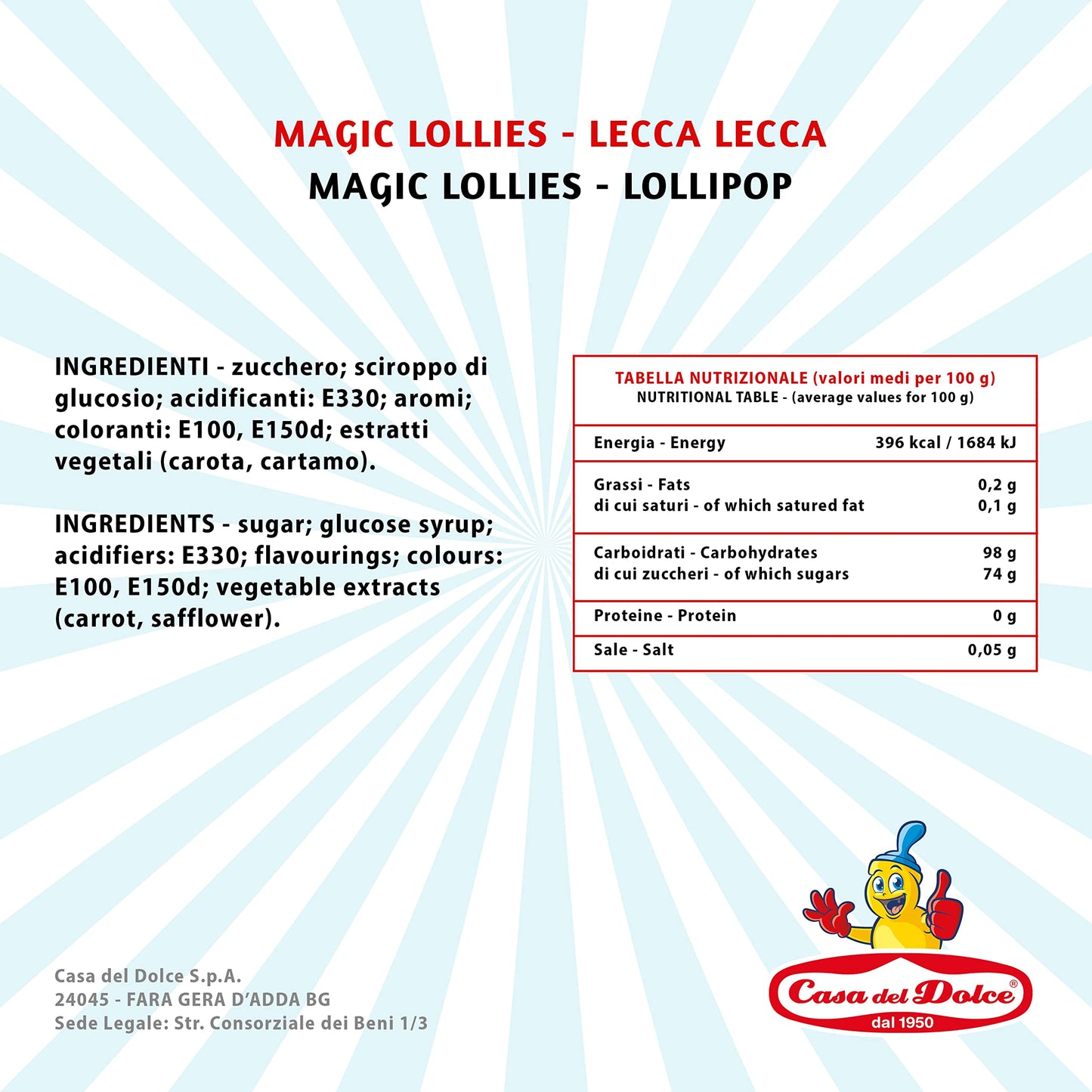 MR.LOLLY PIATTO P200 CASA DEL DOLCE