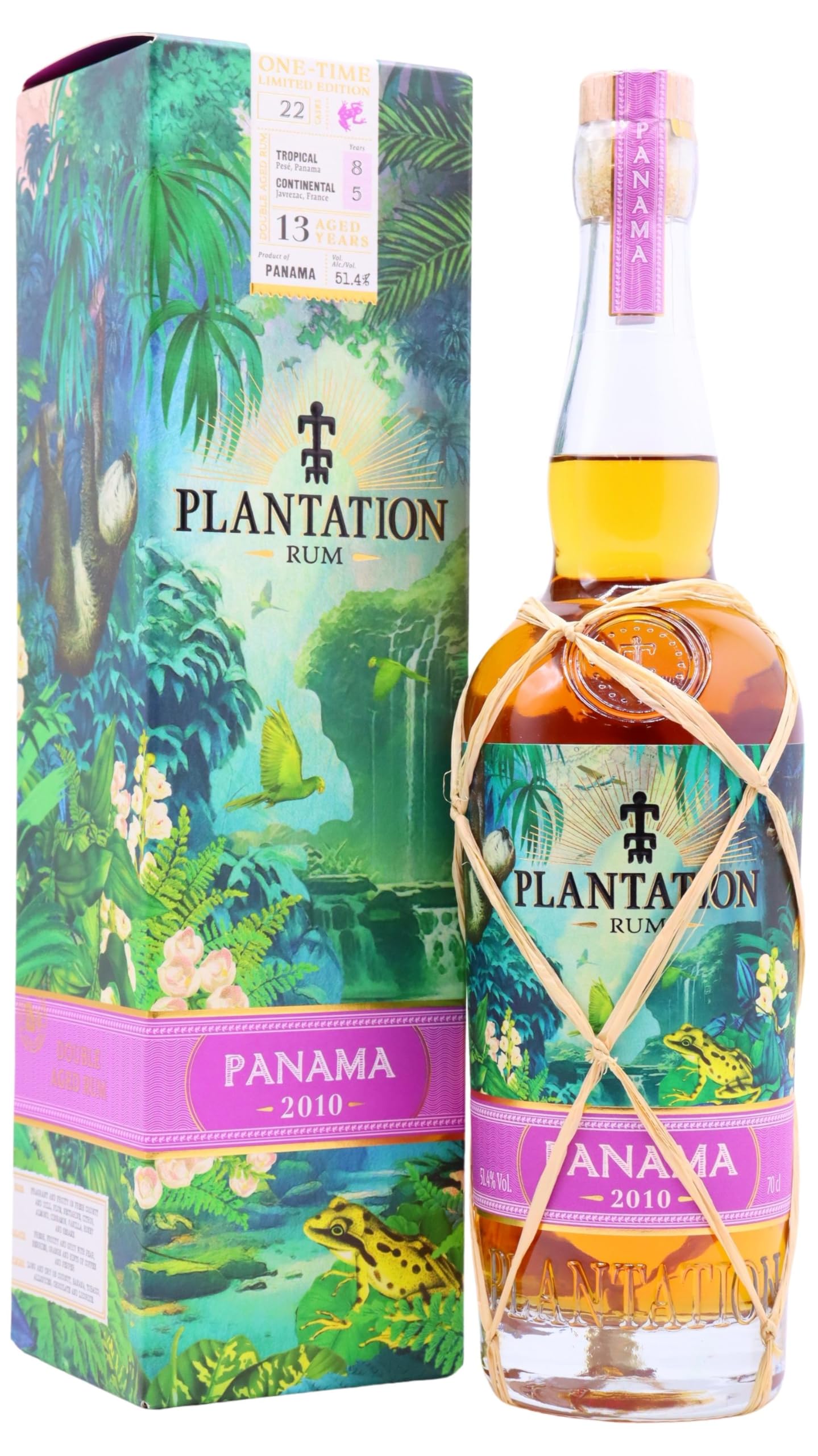 Plantation Rum PANAMA 2010 Terravera One-Time Limited Edition 51,4% Vol. 0,7l in Giftbox