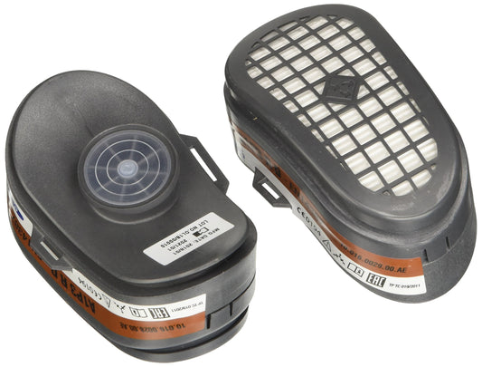 GVS SPR341 Coppia di filtri sostituibili A1P3 per Gas, Vapori Organici e Polveri