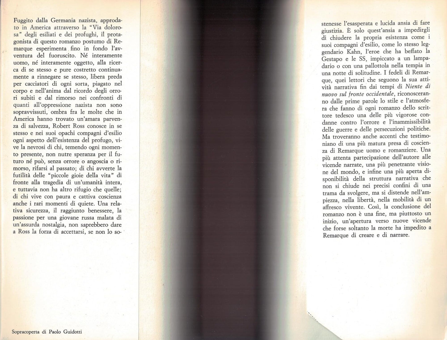 Remarque Erich Maria. - OMBRE IN PARADISO. ROMANZO. TRADUZIONE DI ERVINO POCAR.