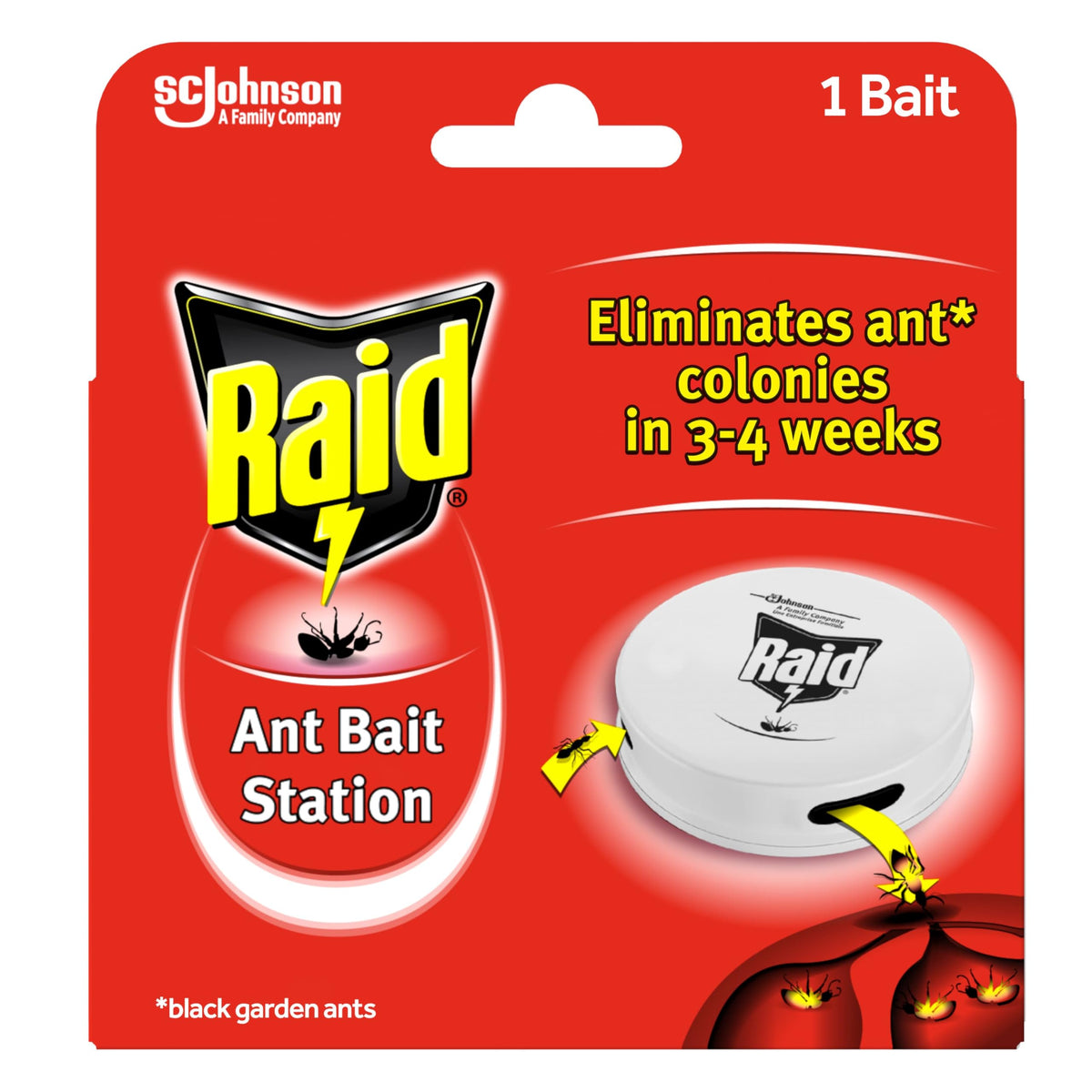 Raid (Paral) - Scatola per formiche per interni ed esterni, confezione da 1 (1 x 43 g)