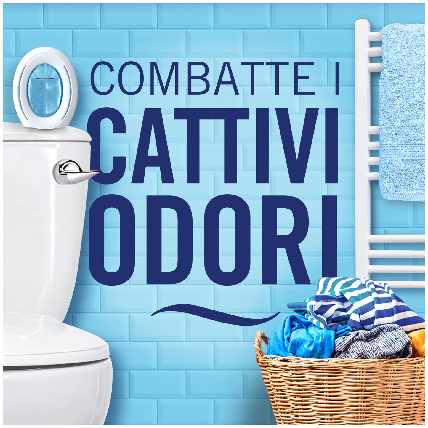 Ambi Pur Bagno Profumatore Per Ambienti, 5 Profumatori Bagno, Fragranza Fiori Eleganti, Diffusore Ambiente Con Tecnologia Elimina Odori, Durata Fino a 50 Giorni Per Profumatore