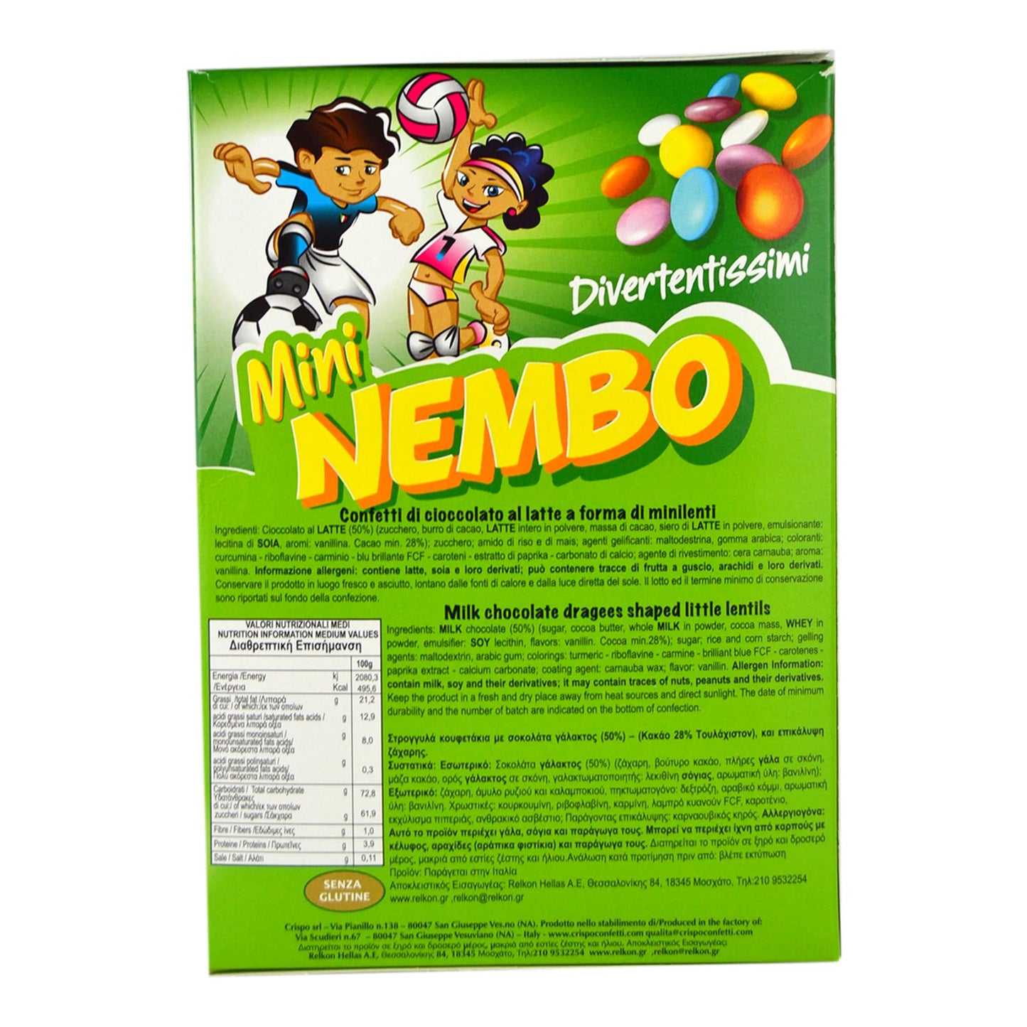 Mini Smarties Multicolore Da 1 killogram Al Cioccolato CRISPO Confetti Lenti FaiDaTe Bomboniere