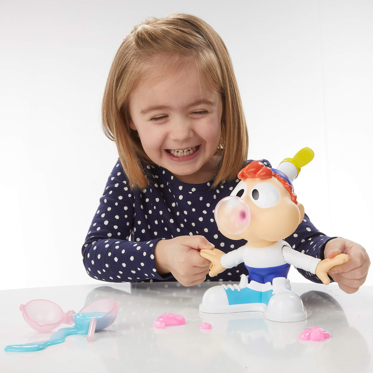 Play-Doh Hasbro Charlie Masticone (Playset con 2 vasetti Rosa e Blu di Composto Slime)
