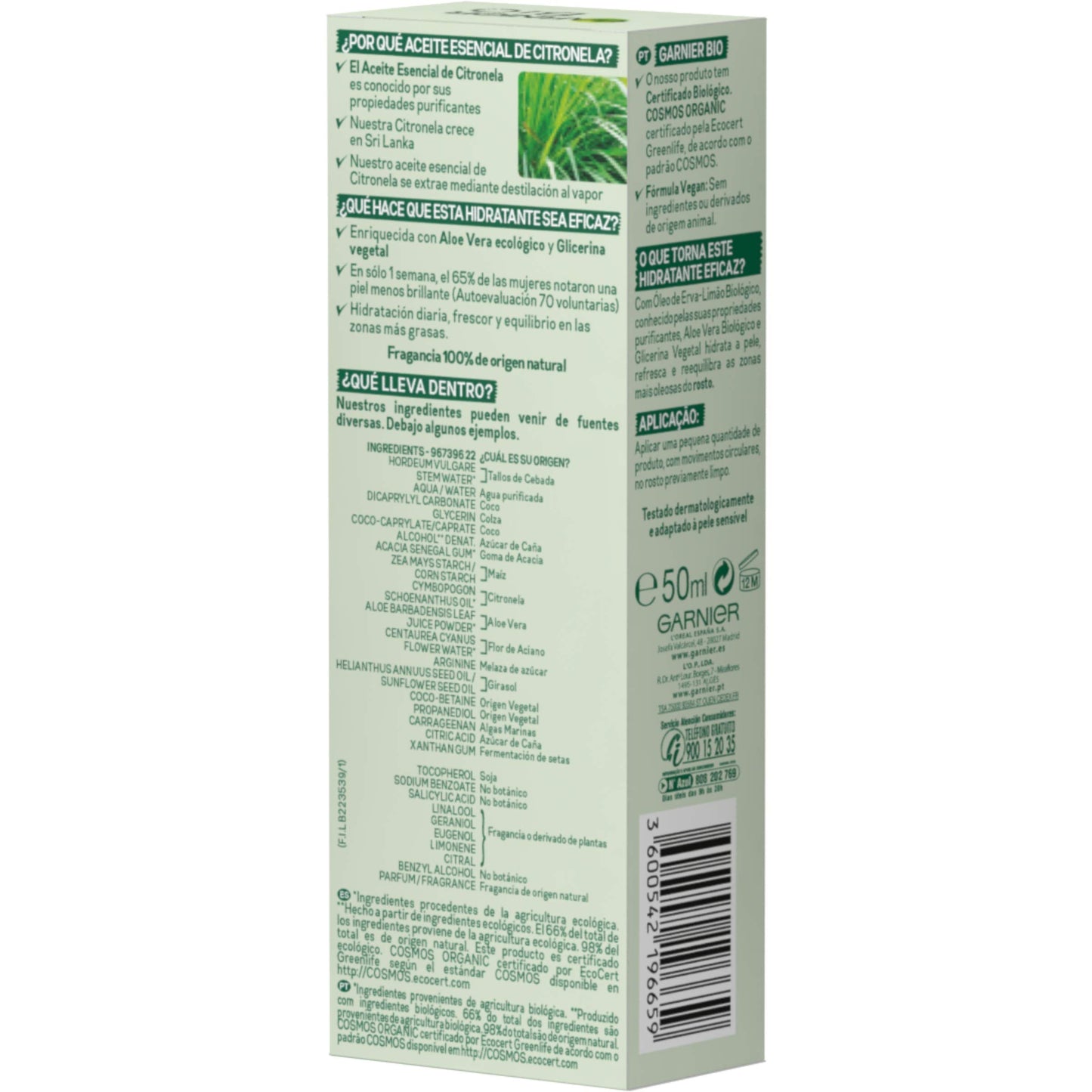 Garnier S.A.Bio Cr.50 Pnm Lemo