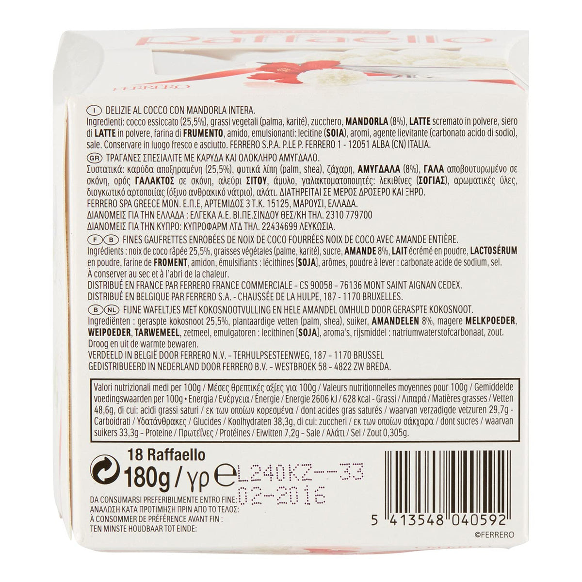Raffaello Cioccolatini Coco, 180g