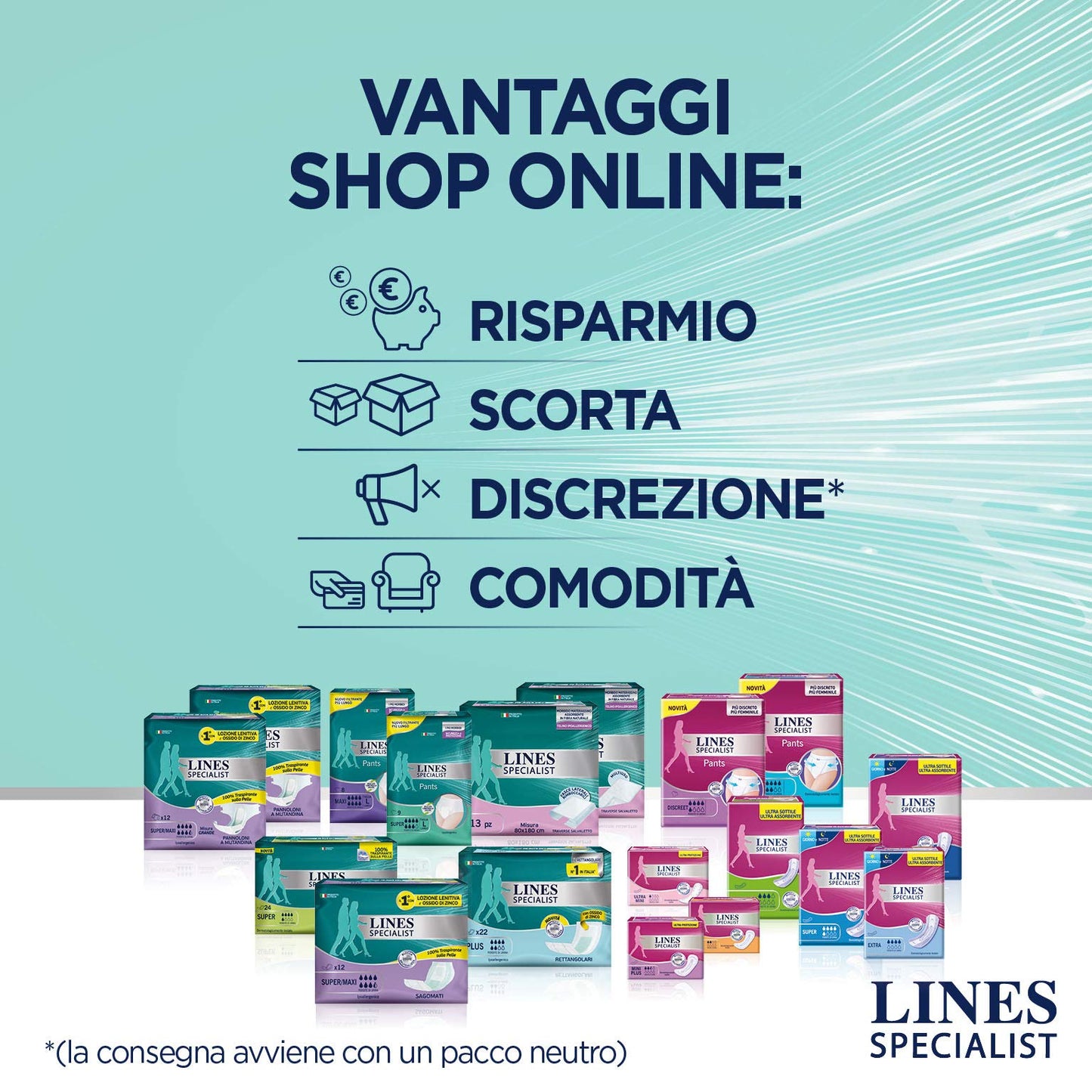 LINES SPECIALIST PLUS RETTAGOLARE, Confezione da 88 Pezzi