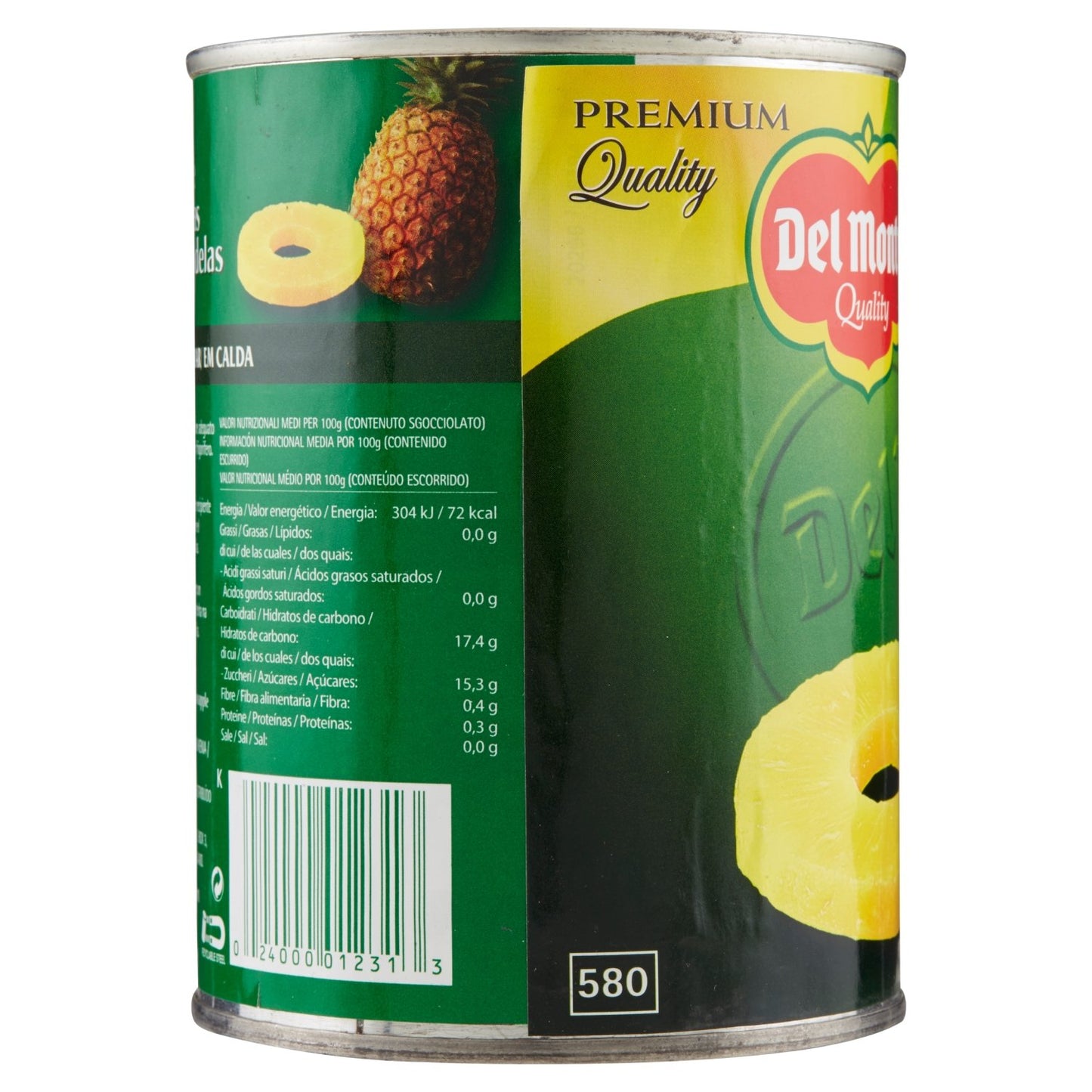 Del Monte Ananas a Fette allo Sciroppo, 570g