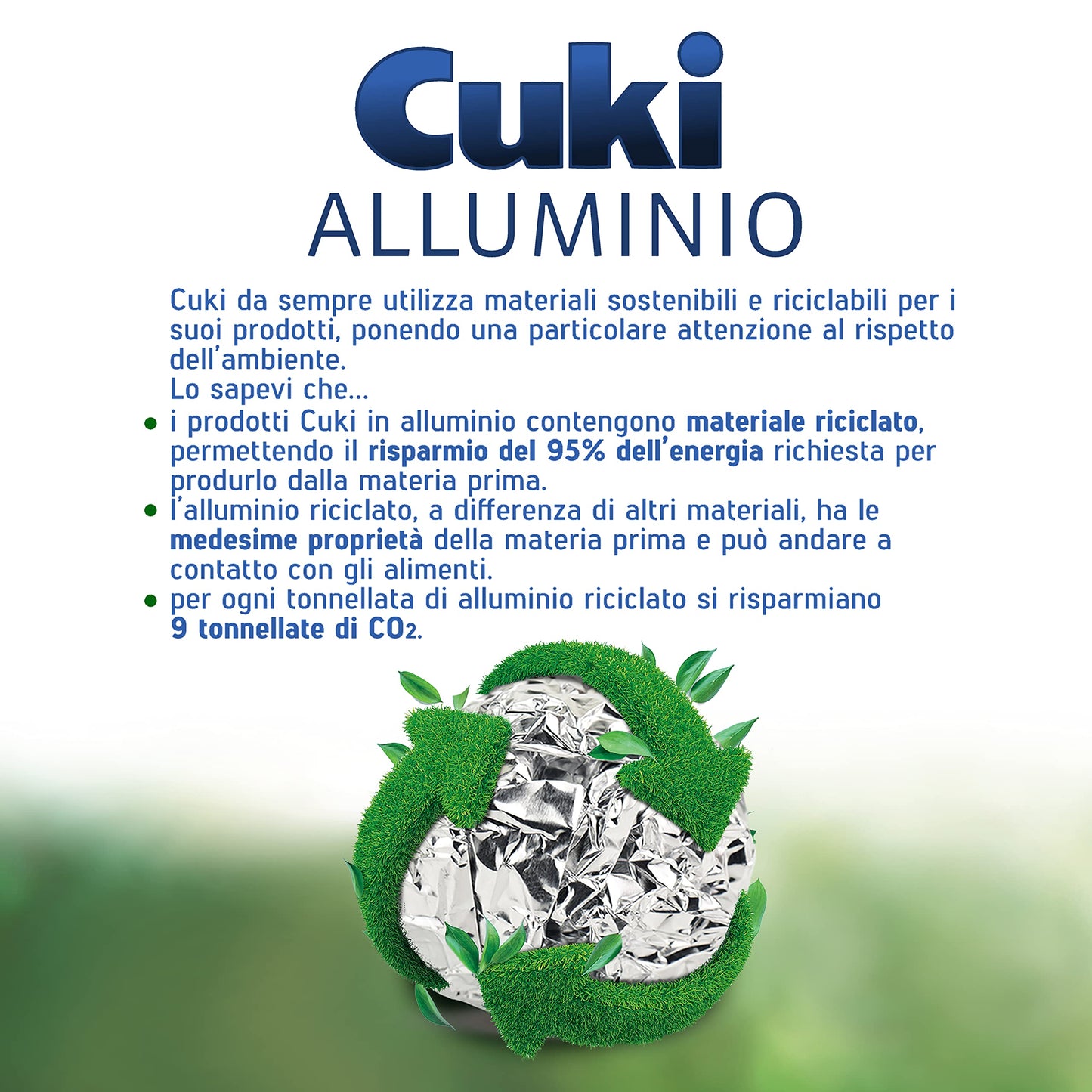 Cuki Alluminio con speciale Trama a Rilievo, 16+4m