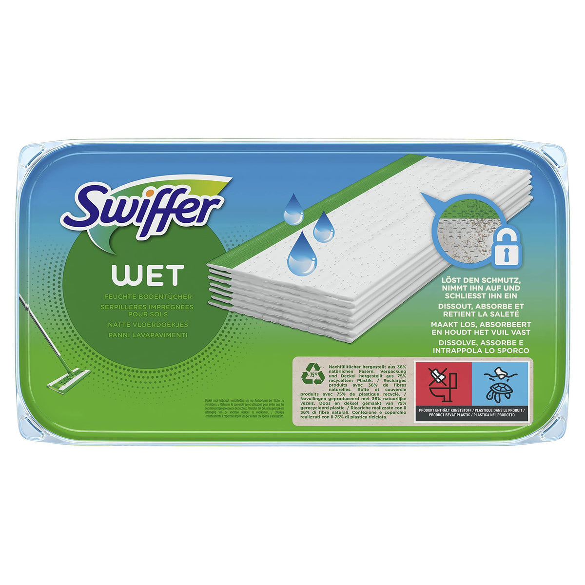 Swiffer Dry Panni Catturapolvere Per Catturare e Intrappolare 3 Volte Più Polvere