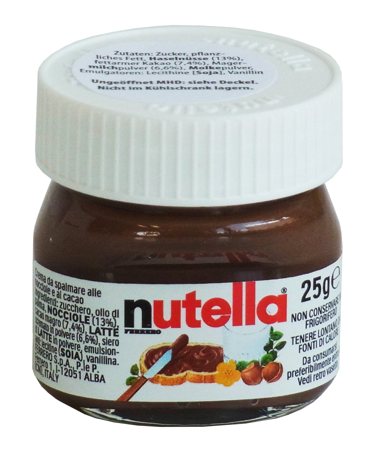 Beta BS80918 Nutella Mini-vetro per negozio, Nocciola e cacao