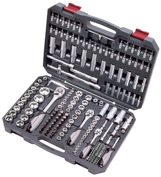 Kraftwerk Set di chiavi a bussola; 1/4"+3/8"+1/2", 19 x 34 x 7,5 cm