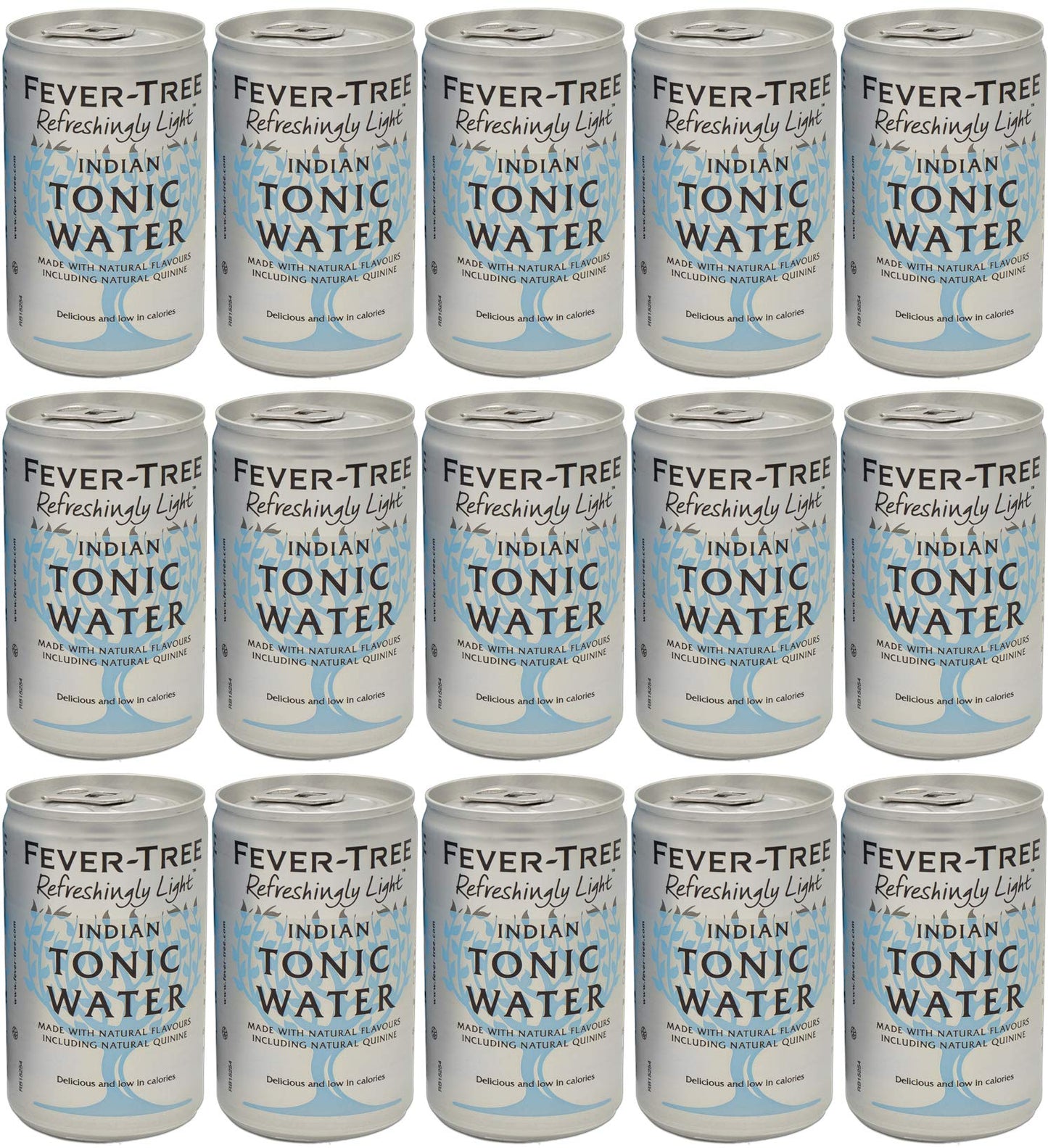 Fever-Tree Refreshingly Light Premium Indian Tonic Water 15 x 150ml Cans