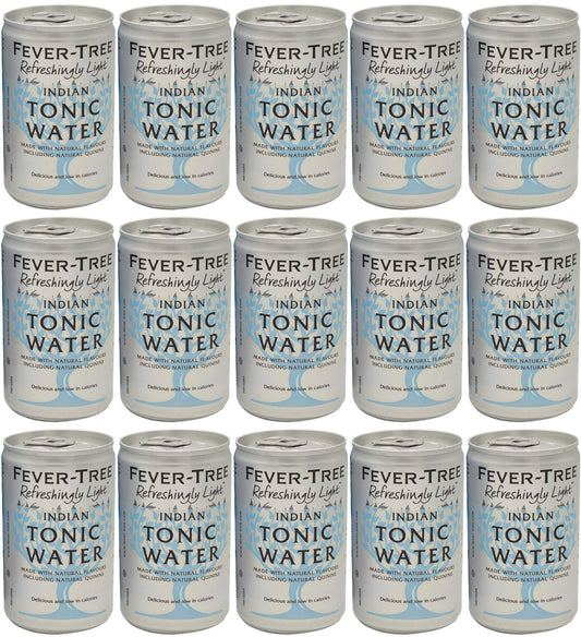 Fever-Tree Refreshingly Light Premium Indian Tonic Water 15 x 150ml Cans