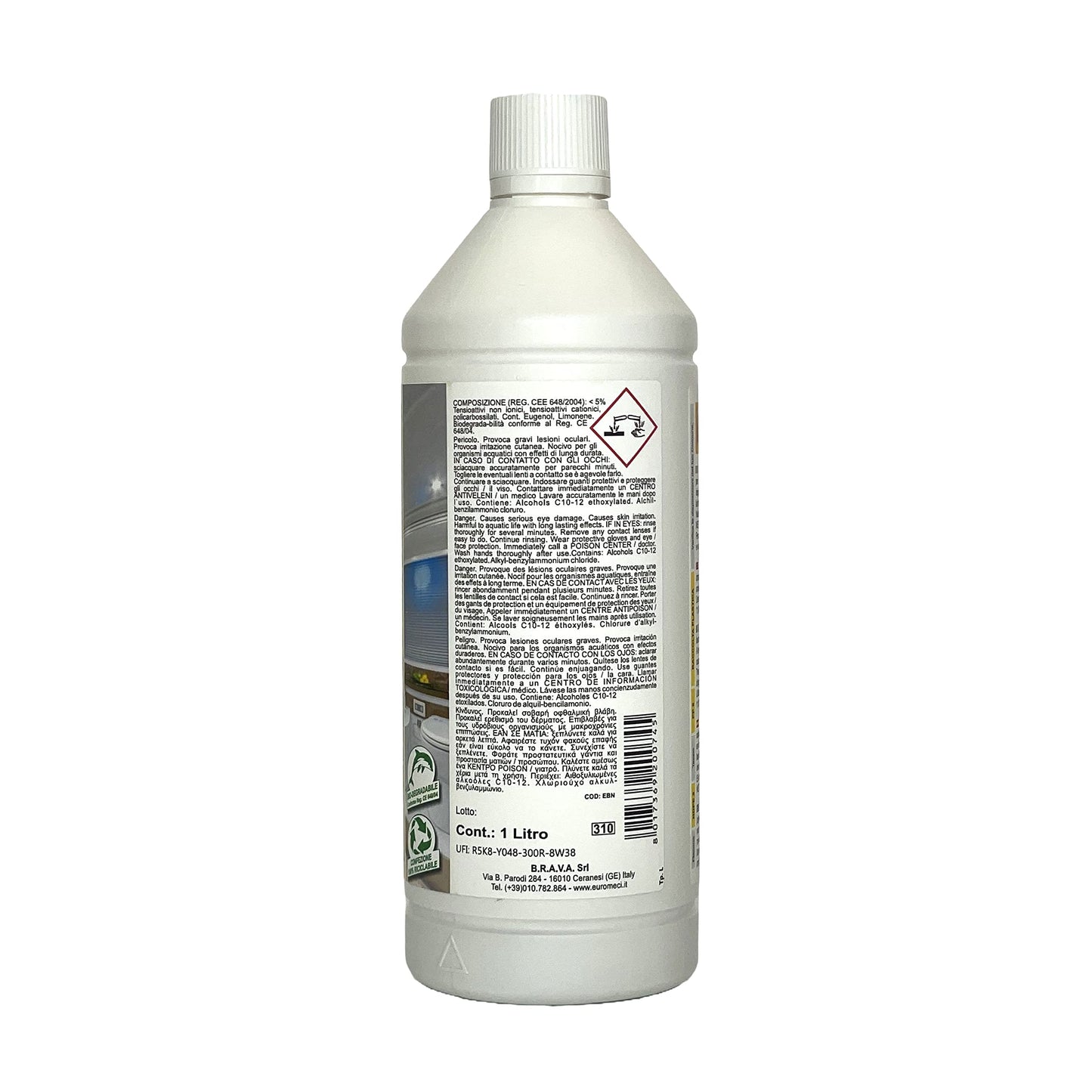 Euromeci Blu Net, Detergente per scarichi e W.C. chimici, 1.000 ml