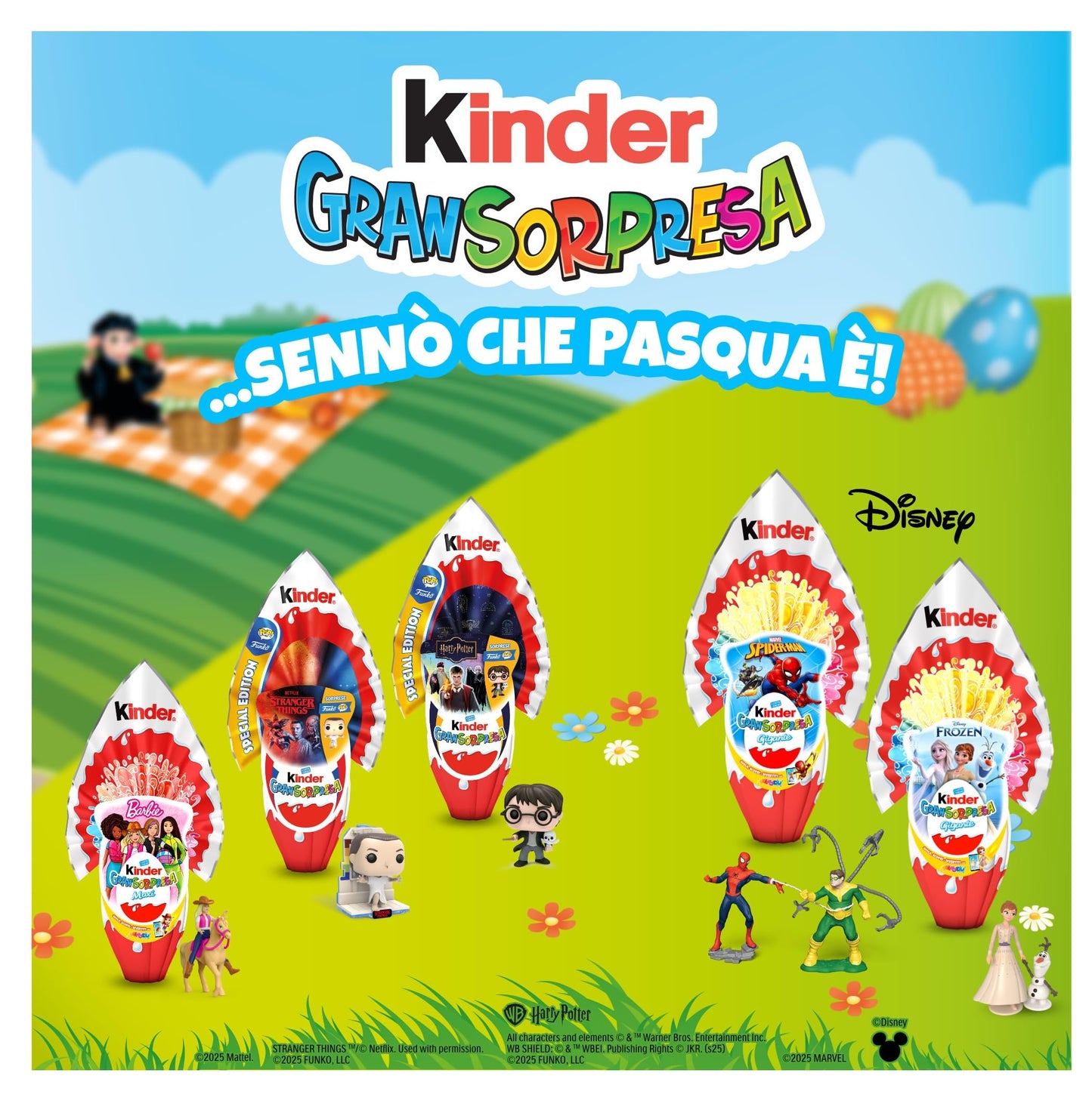 Kinder GranSorpresa Maxi Barbie - Uovo di Pasqua Kinder 2025, Finissimo Cioccolato al Latte con Sorpresa Barbie, Idea Regalo Pasqua, 220 Grammi