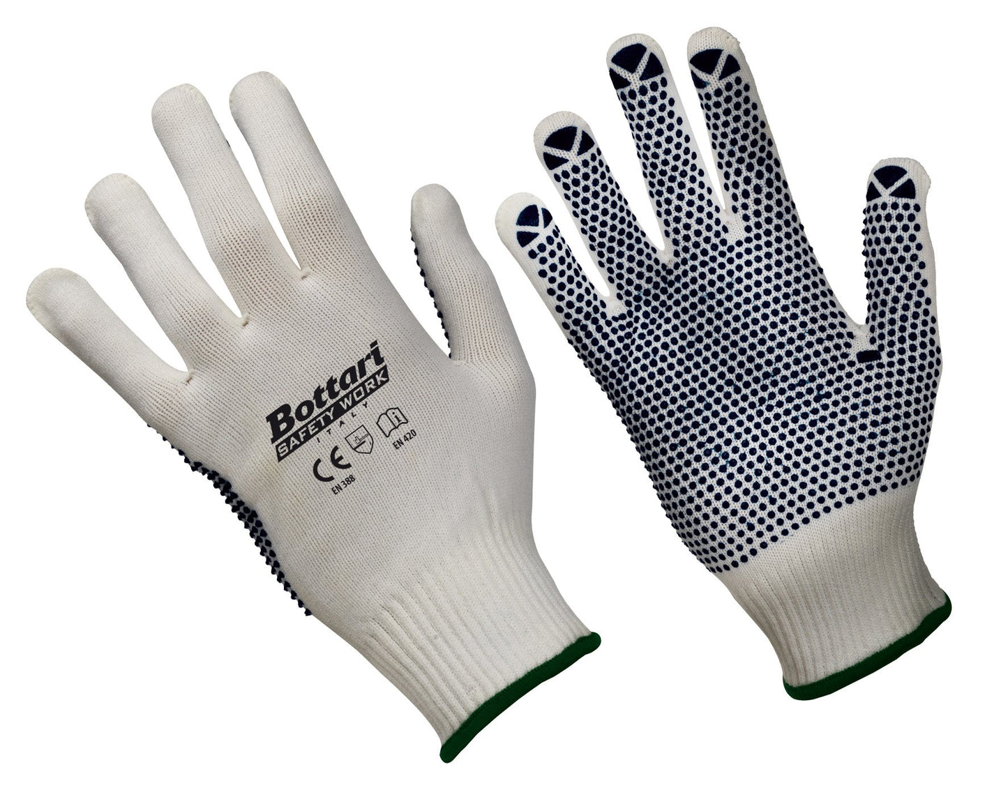 Bottari 24208 Nylon/PVC Guanti da Lavoro