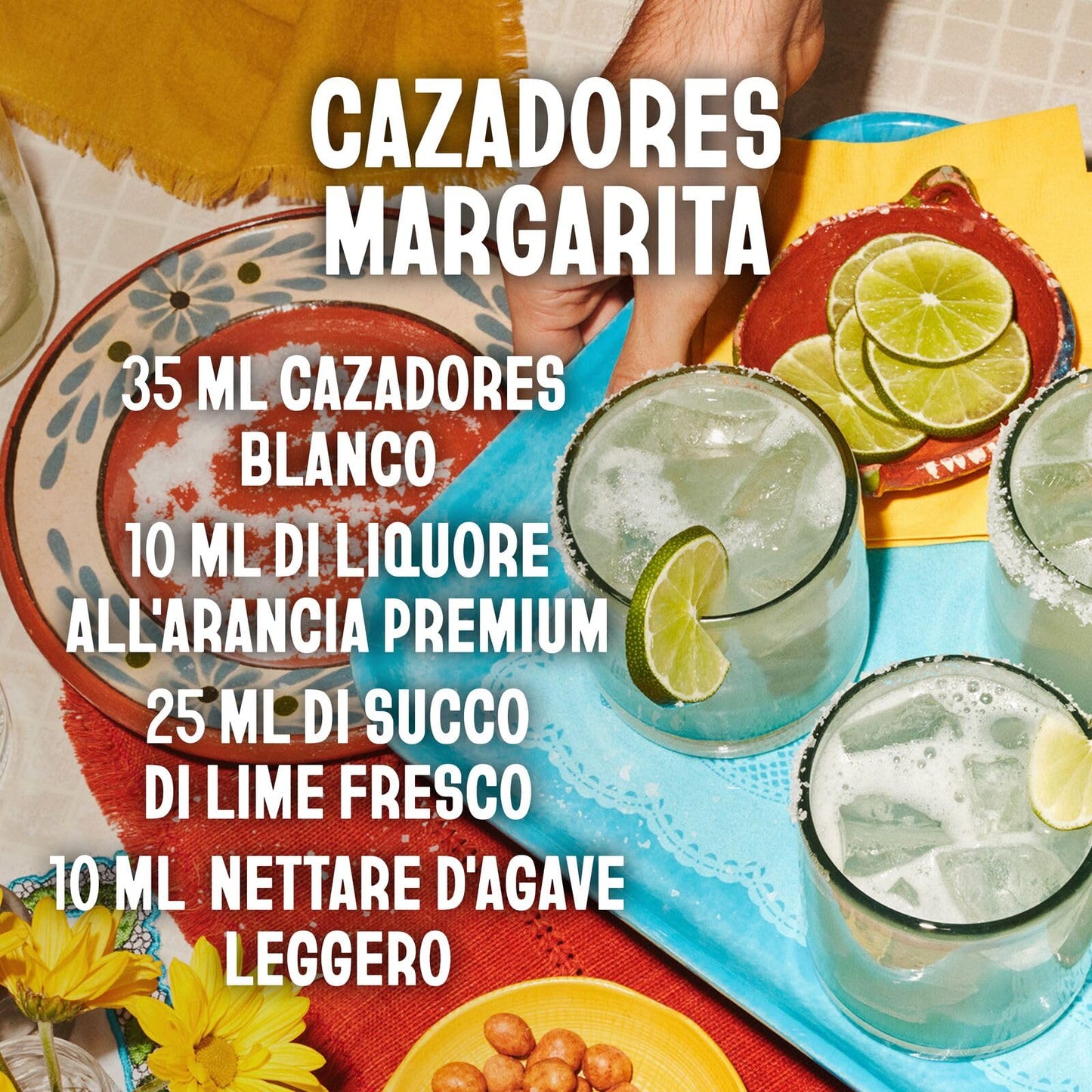 CAZADORES Tequila Blanco, 40% ABV, 70cl / 700ml, Alcool Bidistillato Prodotto con 100% Agave Blu Weber