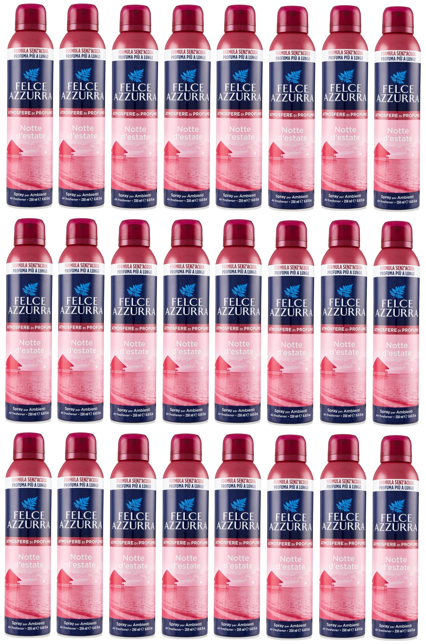 Felce Azzurra Notte d'estate Deodorante Ambienti, 24 confezioni da 250 ml