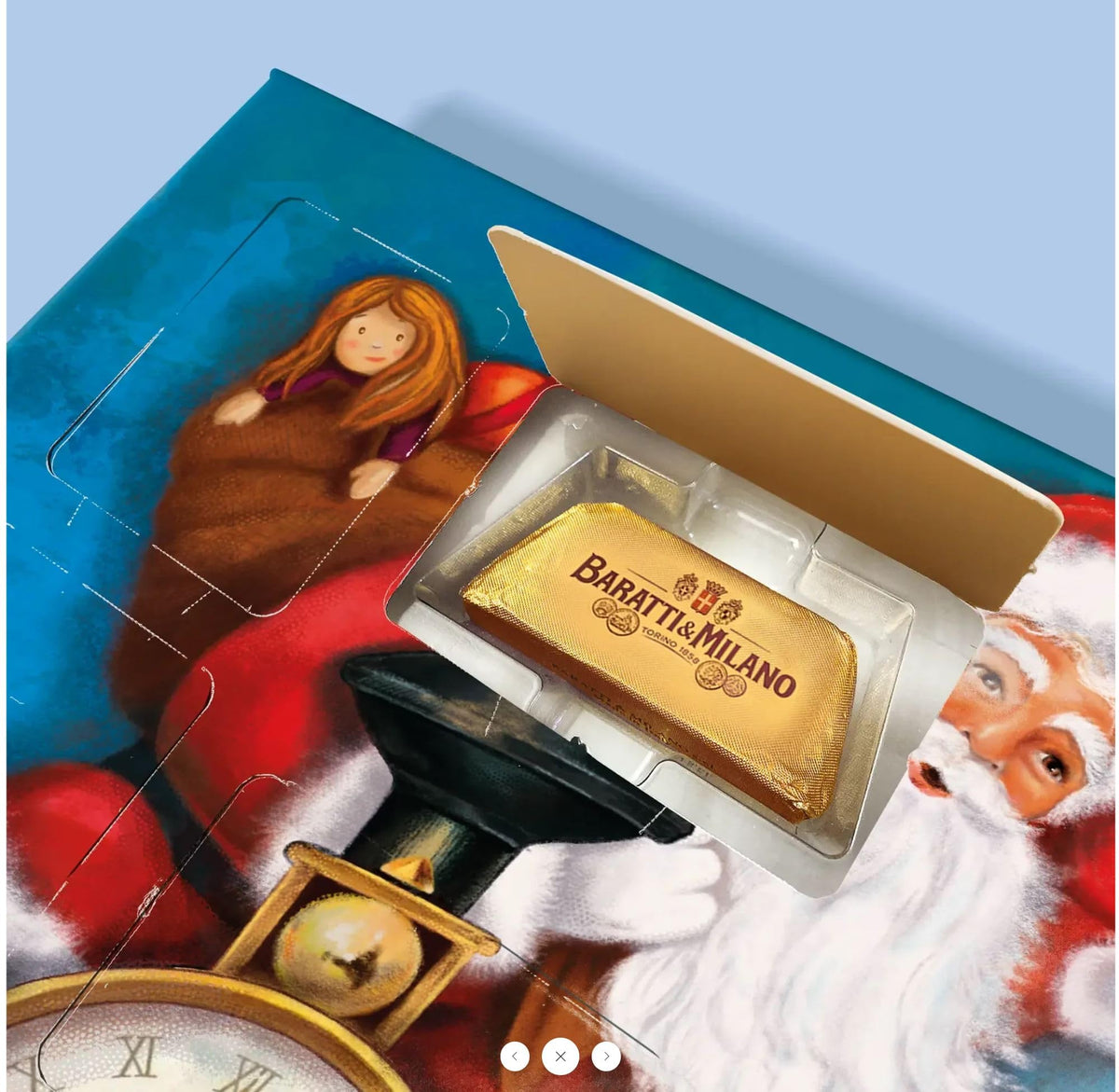 CALENDARIO AVVENTO BARATTI & MILANO CIOCCOLATINI ASSORTITI NATALE 248g