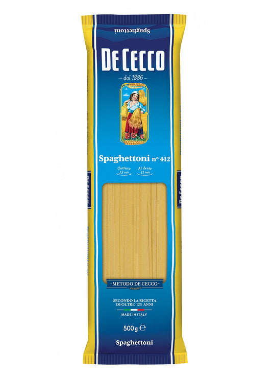 De Cecco - Pasta Spaghettoni N. 412, 5 confezioni da 500 g