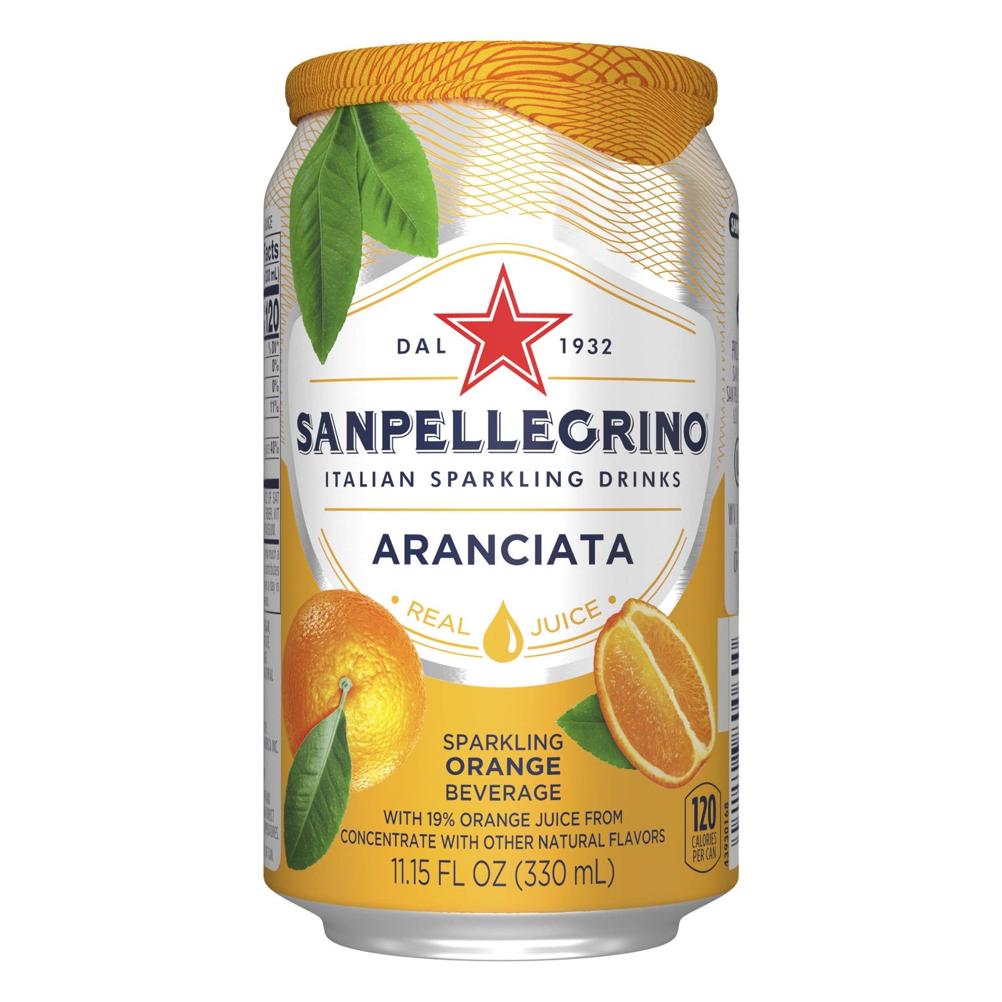 Sanpellegrino Sanpellegrino scintillante frutta bevande, Aranciata/arancione 316,1 gram lattine (24 in totale)