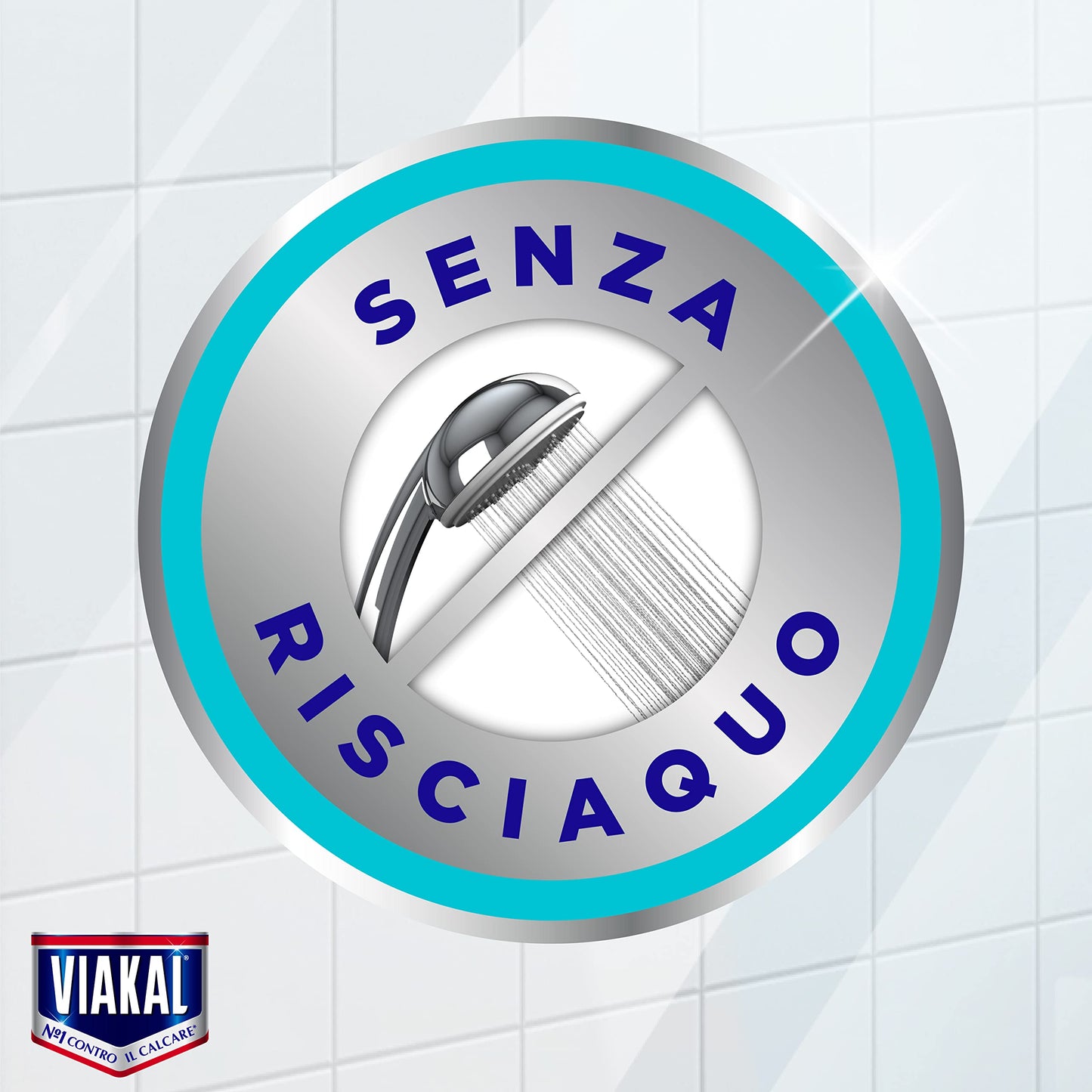 Viakal Anticalcare Detersivo Spray Doccia Senza Risciacquo, 10 x 500 ml, Rimozione del Calcare fino al 100%, Pulito brillante, Brillantezza che dura a lungo