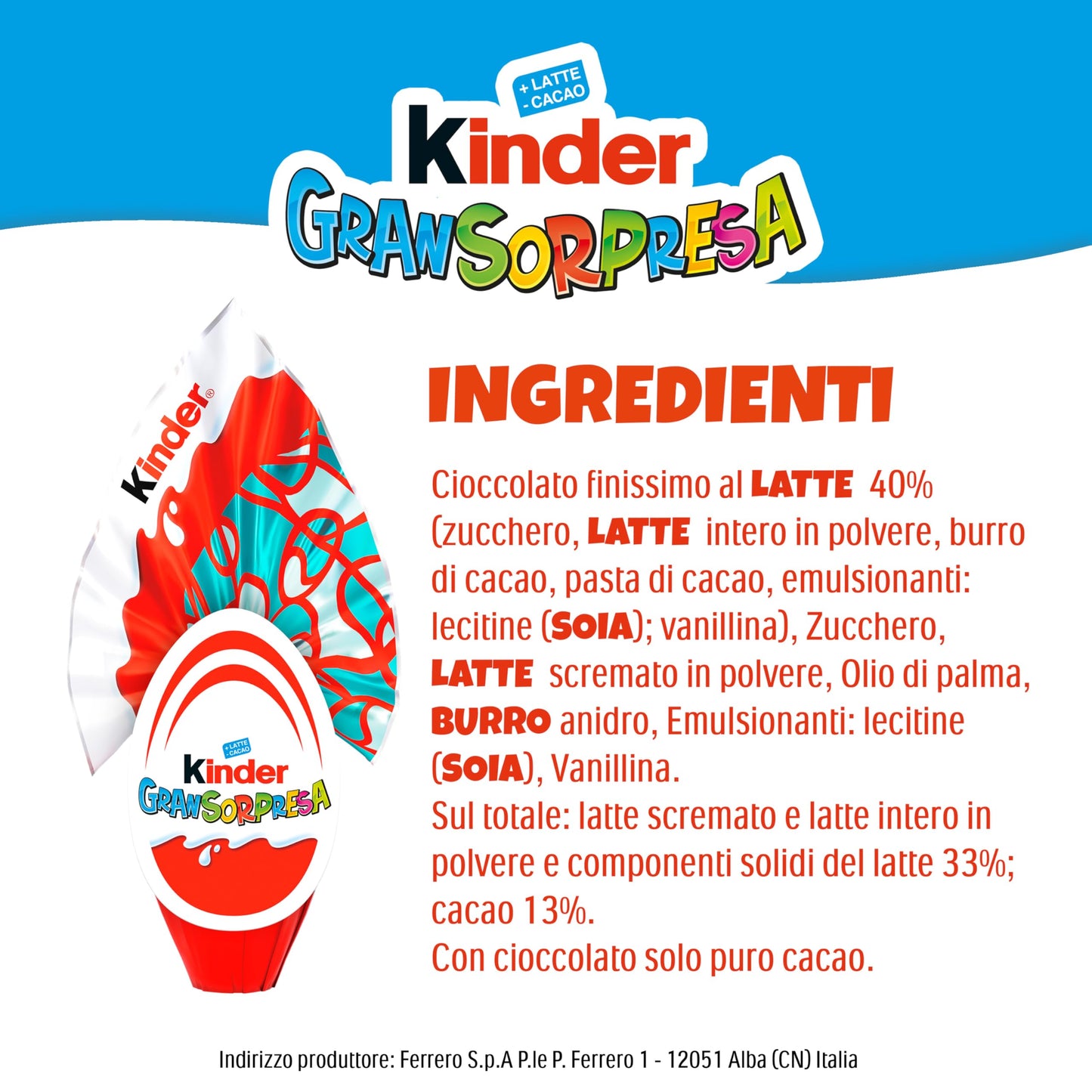 Kinder GranSorpresa Maxi One Piece, Uovo di Pasqua Kinder 2026 di Finissimo Cioccolato al Latte con Sorpresa Funko Pop One Piece, 220 g