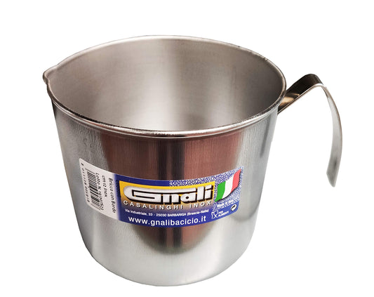 Gnali - Brocca in acciaio INOX, taglia unica, 12 cm