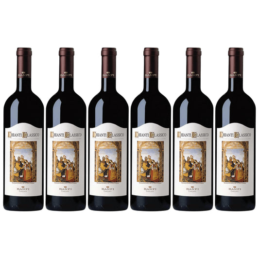 Banfi | Vino Rosso Chianti Classico DOCG | Annata 2024 | Confezione da 6 Bottiglie da 750ml