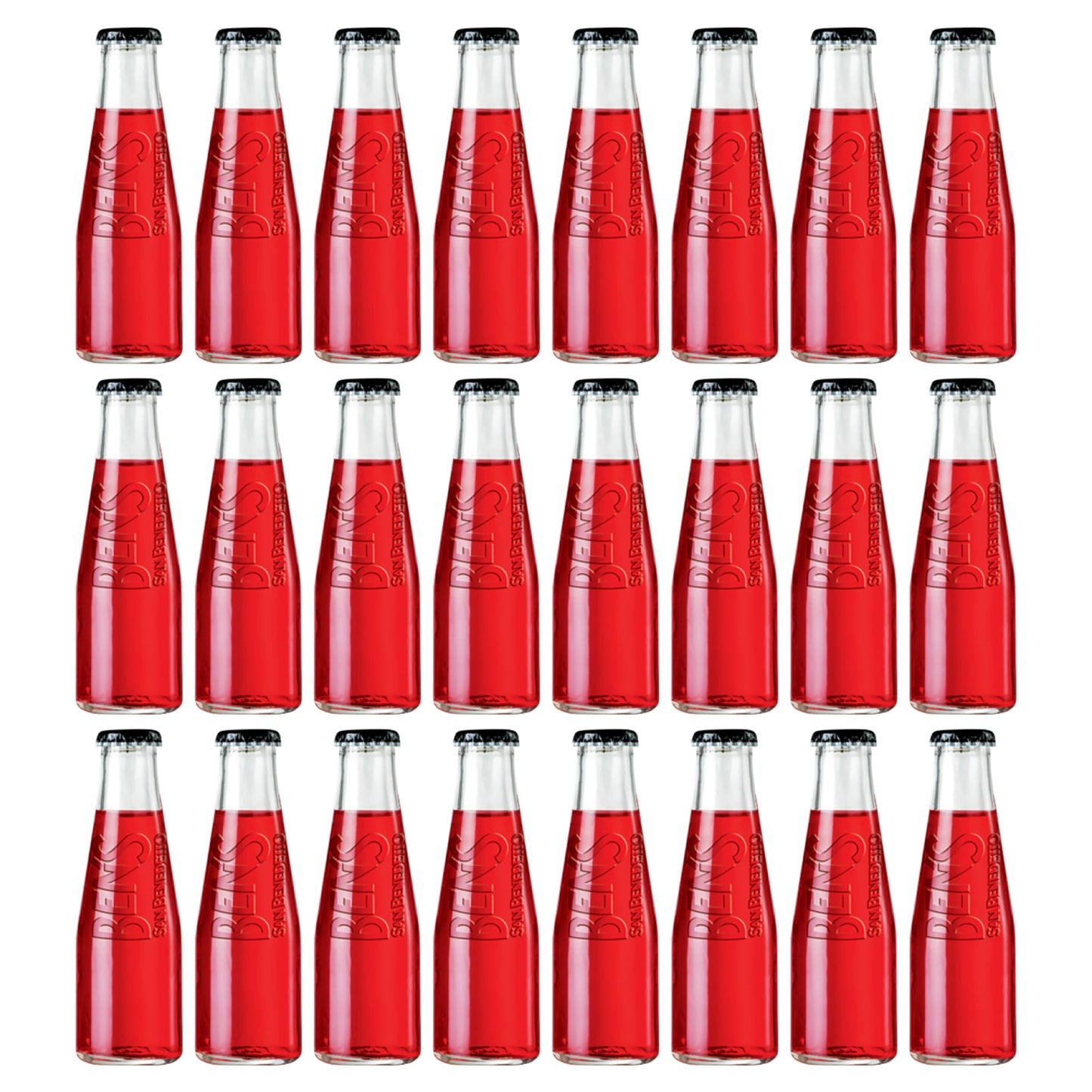 San Benedetto BEN'S Bitter Rosso 10cl x 24 | Aperitivo Analcolico Italiano | Confezione da 24 x 100ml