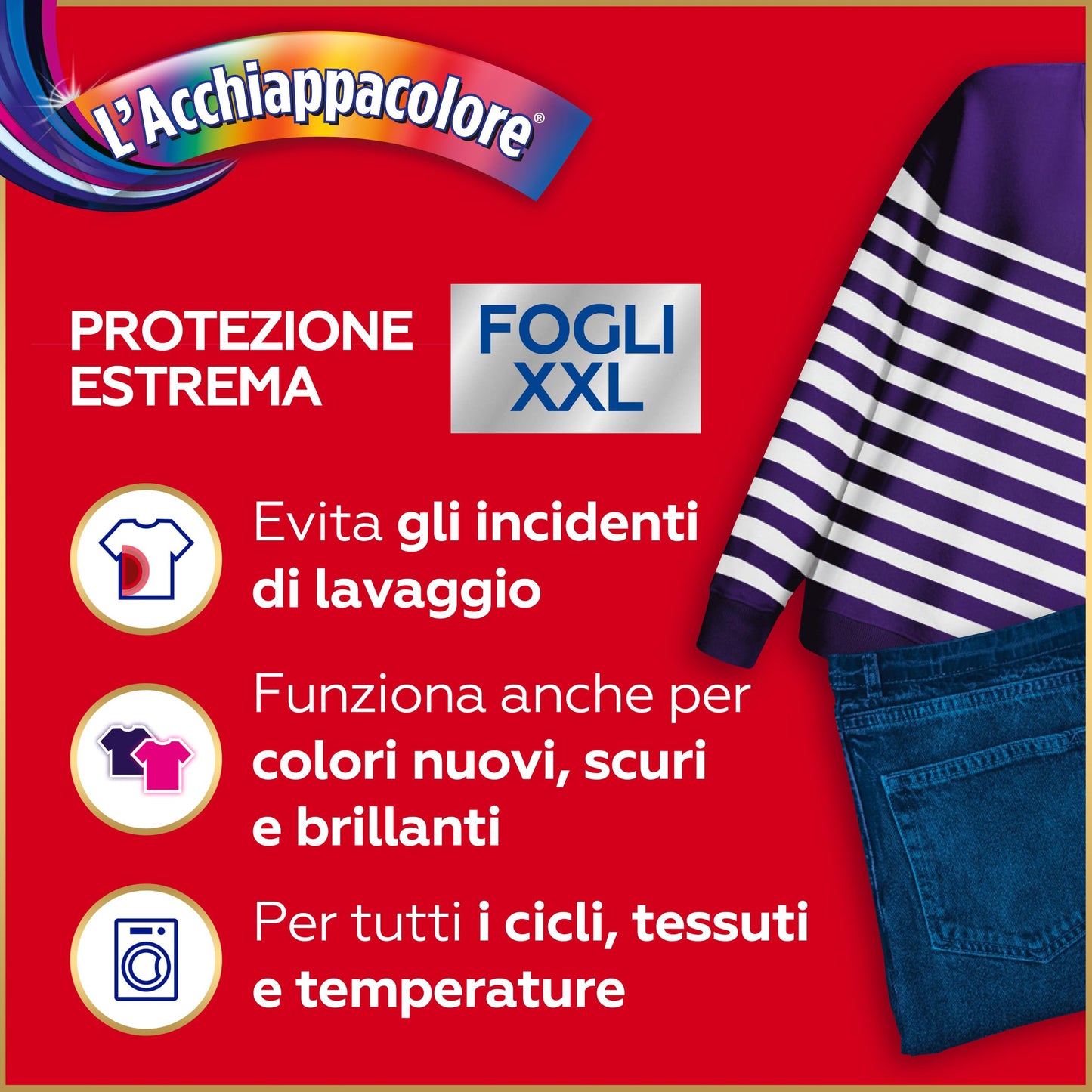 Grey L'Acchiappacolore Protezione Estrema, Fogli Cattura Colore, Fogli Proteggi Colore, Fogli XXL, Confezione da 18 fogli