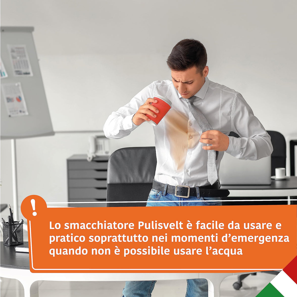 PULISVELT | Smacchiatore a Secco per Indumenti, Rapido ed Efficace, Rimuove Ogni Tipo di Macchia, 150 m